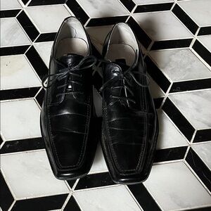 Classic Black Leather Men's Shoes